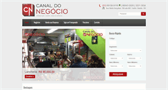 Desktop Screenshot of canaldonegocio.com.br