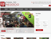 Tablet Screenshot of canaldonegocio.com.br